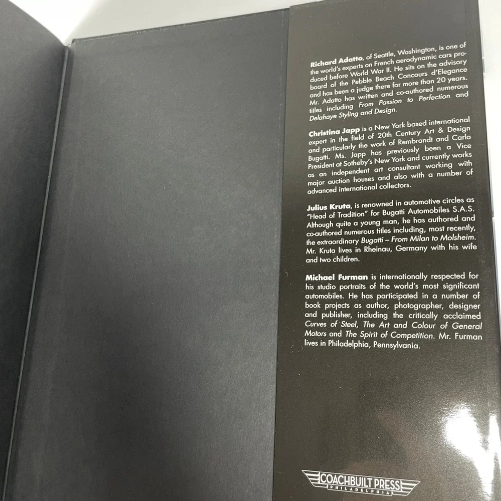 The Art of Bugatti Mullin Automotive Museum Book Richard Adatto Michael Furman